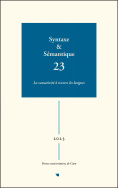 Syntaxe & Sémantique, n° 23/2023